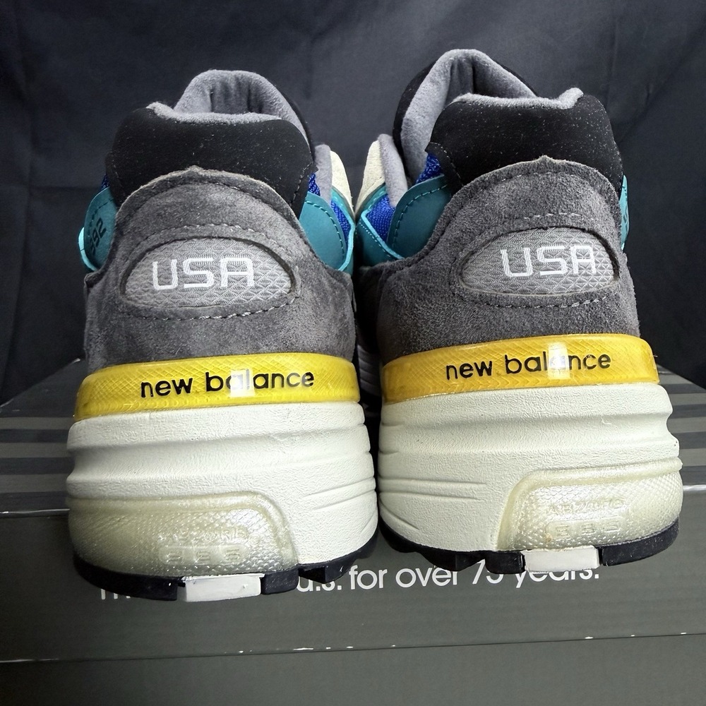 New Balance 992‎ X Billy's M992RR Size 7 Colorblock "Grey Blue Teal" Made In USA - Picture 5 of 10